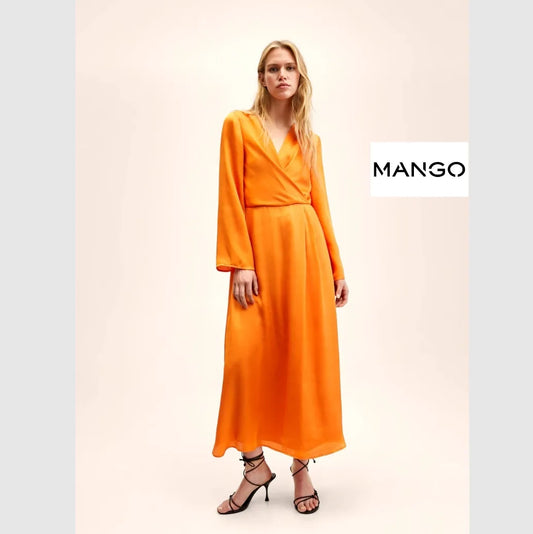 MANGO orange dress